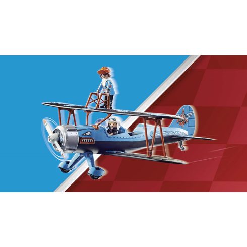 Playmobil 70831 Air Stuntshow - "Főnix" kétfedelű repülő hanggal