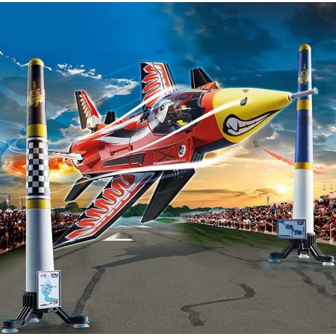 Playmobil 70832 Air Stuntshow - "Sas" sugárhajtású repülő felhúzható motorral