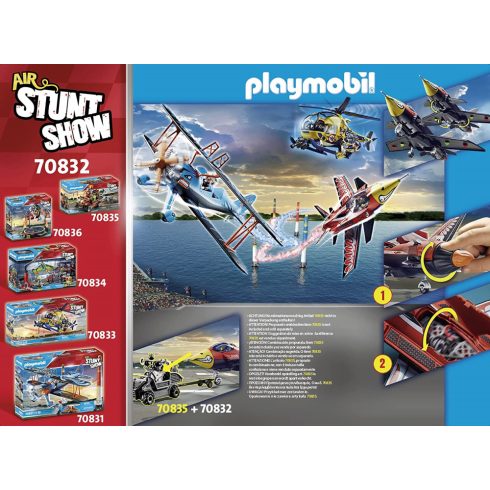 Playmobil 70832 Air Stuntshow - "Sas" sugárhajtású repülő felhúzható motorral