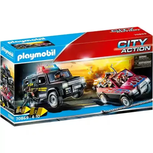 Playmobil 70869 SWAT rendőrautó vs. banditák terepjárója (csomagolássérült)