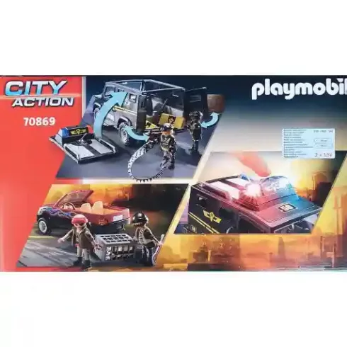 Playmobil 70869 SWAT rendőrautó vs. banditák terepjárója (csomagolássérült)