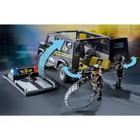 Playmobil 70869 SWAT rendőrautó vs. banditák terepjárója (csomagolássérült)