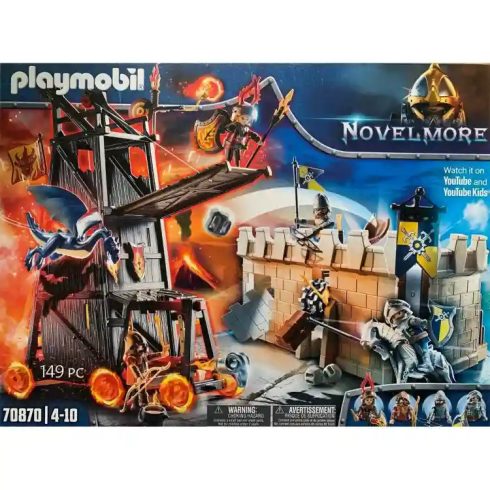 Playmobil 70870 Novelmore - Harci támadó torony várfallal (csomagolássérült)