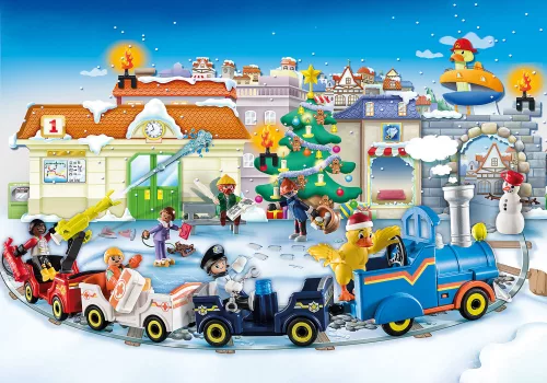Playmobil 70901 1.2.3 Karácsony - Duck On Call adventi kalendárium, naptár - Karácsonyi vonat