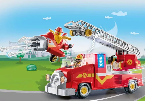 Playmobil 70911 Duck On Call - Létrás tűzoltóautó fénnyel és hanggal