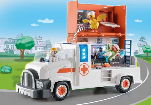 Playmobil 70913 Duck On Call - Mentőautó kórházzal, fénnyel és hanggal