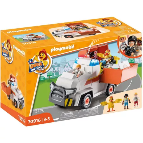 Playmobil 70916 Duck On Call - Mentőautó fénnyel és hanggal