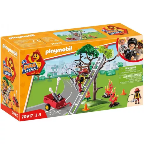 Playmobil 70917 Duck On Call - Tűzoltó bevetés: Macskamentés
