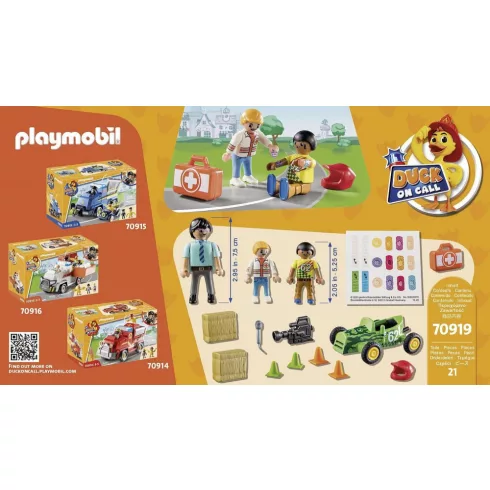 Playmobil 70919 Duck On Call - Mentők bevetésen: Versenybaleset