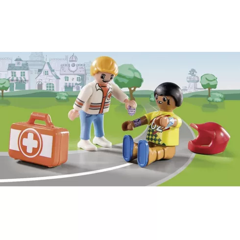 Playmobil 70919 Duck On Call - Mentők bevetésen: Versenybaleset