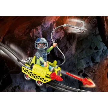   Playmobil 70930 Dínó csata: Dino bányacirkáló vasúti kocsi