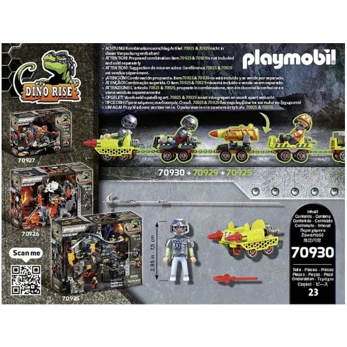 Playmobil 70930 Dínó csata: Dino bányacirkáló vasúti kocsi