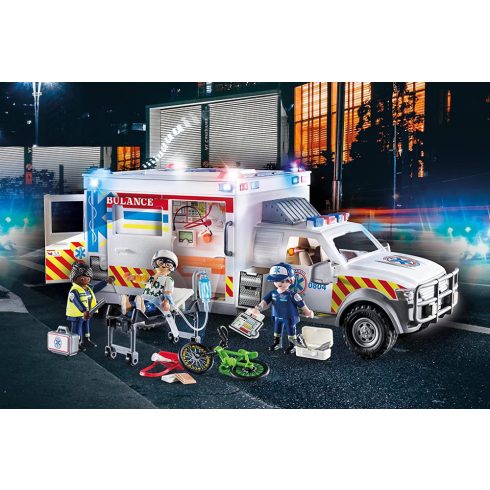 Playmobil 70936 Óriás amerikai mentőautó fénnyel és hanggal