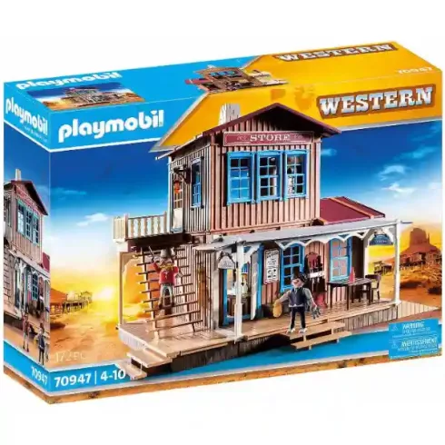 Playmobil 70947 Western üzlet lakással