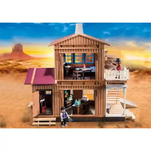 Playmobil 70947 Western üzlet lakással