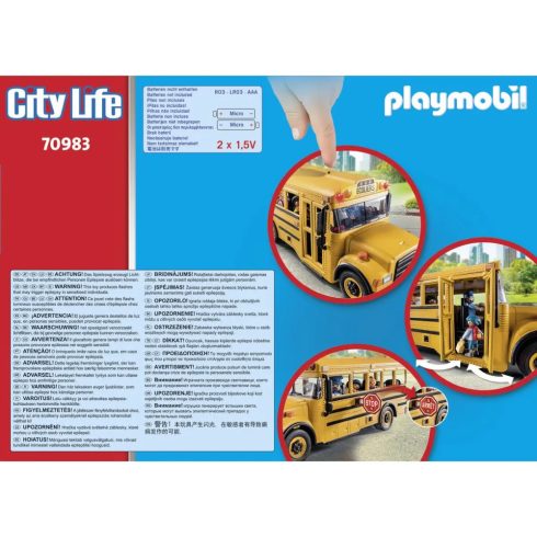Playmobil 70983 Amerikai iskolabusz fénnyel