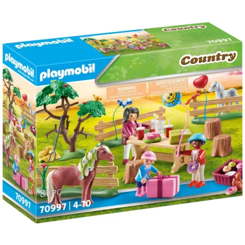 Playmobil 70997 Szülinap a pónifarmon