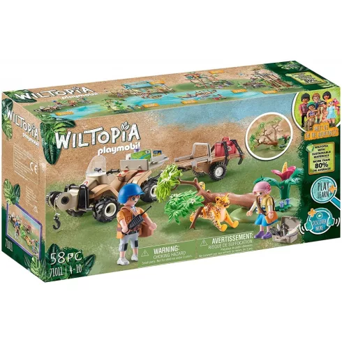 Playmobil 71011 Wiltopia - Állatmentő quad jaguárral