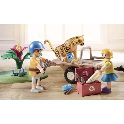 Playmobil 71011 Wiltopia - Állatmentő quad jaguárral