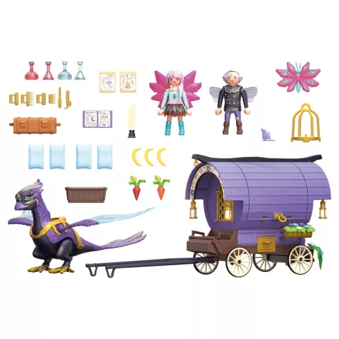 Playmobil 71031 Ayuma - Főnixmadár húzta tündérhintó