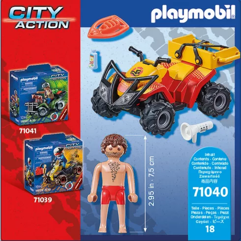 Playmobil 71040 Hátrahúzós vízimentő quad
