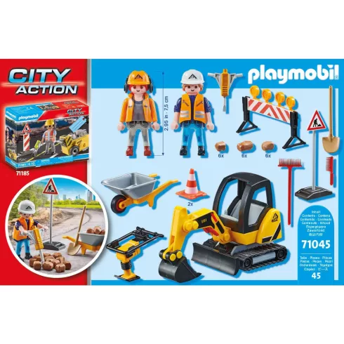 Playmobil 71045 Építkezés markolóval