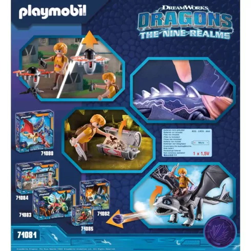 Playmobil 71081 Dragons: The Nine Realms - Thunder és Tom