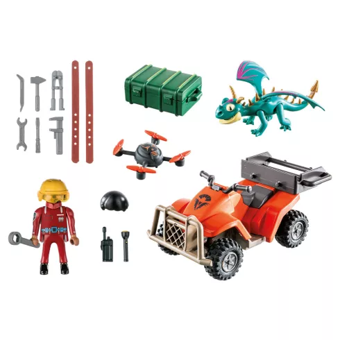 Playmobil 71085 Dragons: The Nine499 Realms - ICARIS hátrahúzós quad és Phil