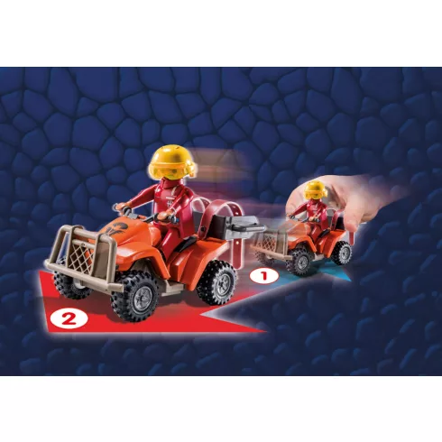 Playmobil 71085 Dragons: The Nine499 Realms - ICARIS hátrahúzós quad és Phil