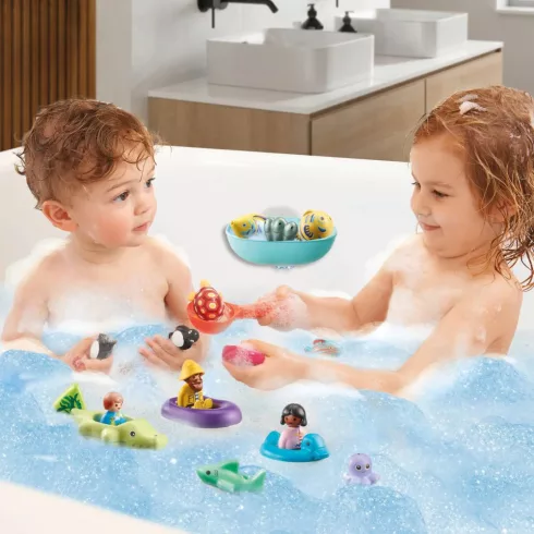 Playmobil 71086 1.2.3 Karácsony - Aqua adventi kalendárium, naptár - Fürdőjáték