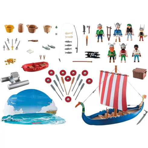 Playmobil 71087 Karácsony - Asterix és Obelix adventi kalendárium, naptár - Kalózhajó