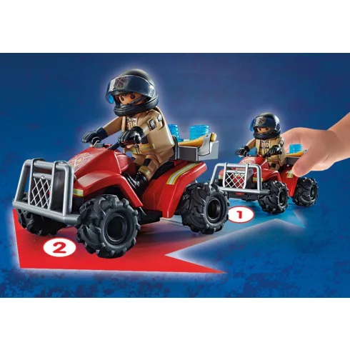 Playmobil 71090 Hátrahúzós tűzoltó quad