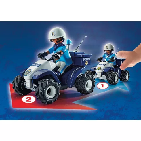 Playmobil 71092 Hátrahúzós rendőr quad