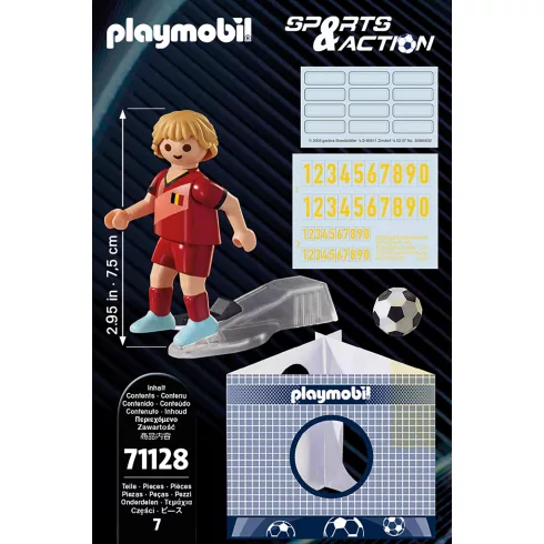 Playmobil 71128 Belga válogatott focista