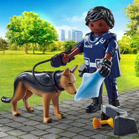 Playmobil 71162 Rendőr kutyával