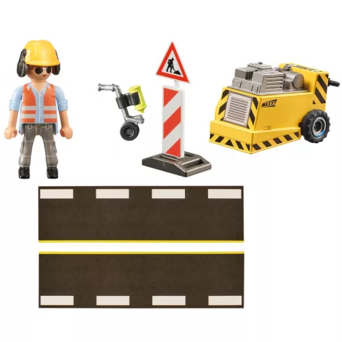 Playmobil 71185 Útépítő betonvágóval ajándékszett
