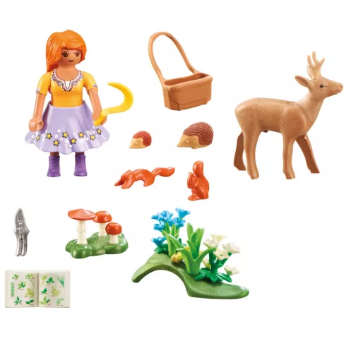Playmobil 71188 Gyógynövénygyűjtő lány az erdőben ajándékszett