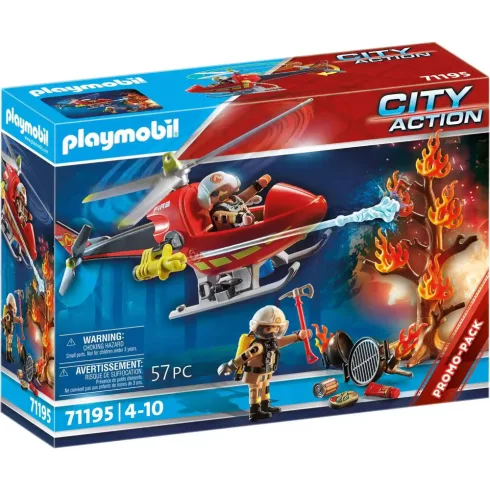Playmobil 71195 Tűzoltósági helikopter vízágyúval