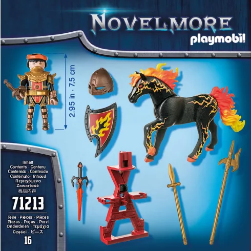 Playmobil 71213 Novelmore - Burnham lovag tüzes paripán