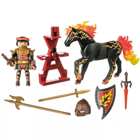 Playmobil 71213 Novelmore - Burnham lovag tüzes paripán