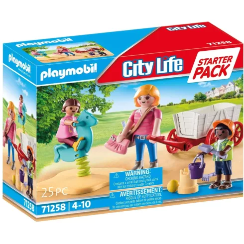 Playmobil 71258 Kiskocsival a játszótéren