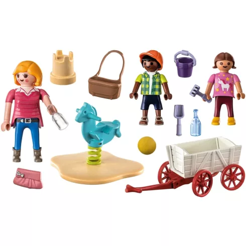 Playmobil 71258 Kiskocsival a játszótéren