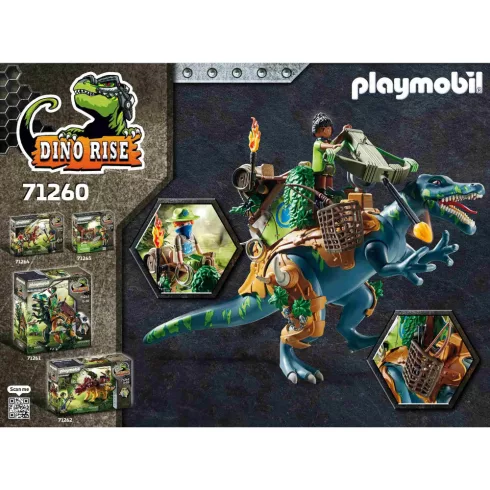 Playmobil 71260 Dínó csata: Spinosaurus harci dino nyílvetővel