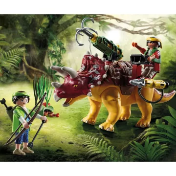   Playmobil 71262 Dínó csata: Triceratops harci dino csáklyavetővel