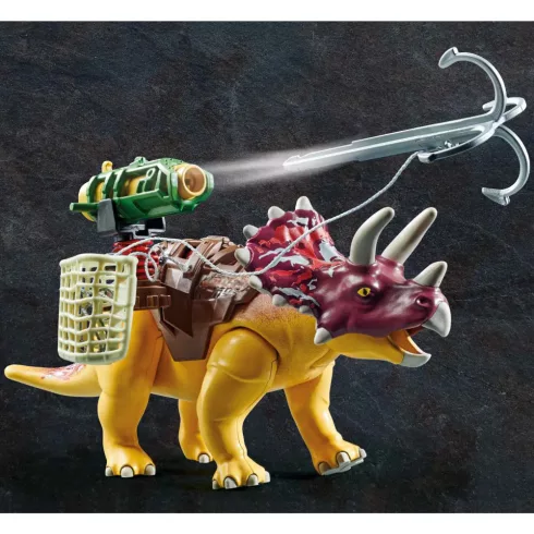 Playmobil 71262 Dínó csata: Triceratops harci dino csáklyavetővel