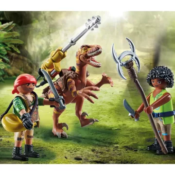   Playmobil 71264 Dínó csata: Deinonychus harci dino ágyúval