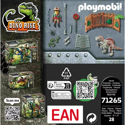 Playmobil 71265 Dínó csata: Spinosaurus harci dino kölyök