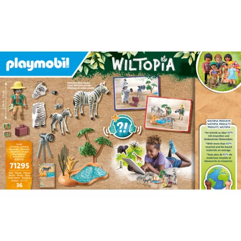 Playmobil 71295 Wiltopia - Állatfotózás zebrákkal