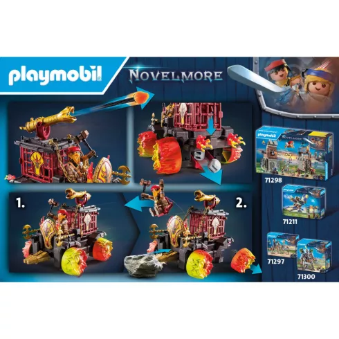 Playmobil 71299 Novelmore - Burnham lovagok tüzes harci kocsija