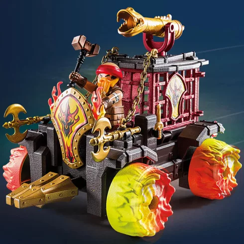 Playmobil 71299 Novelmore - Burnham lovagok tüzes harci kocsija